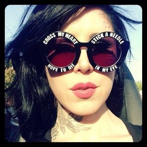 Kat Von D | Accessories | Sunglasses Worn By Kat Von D Cross My Heart |  Poshmark
